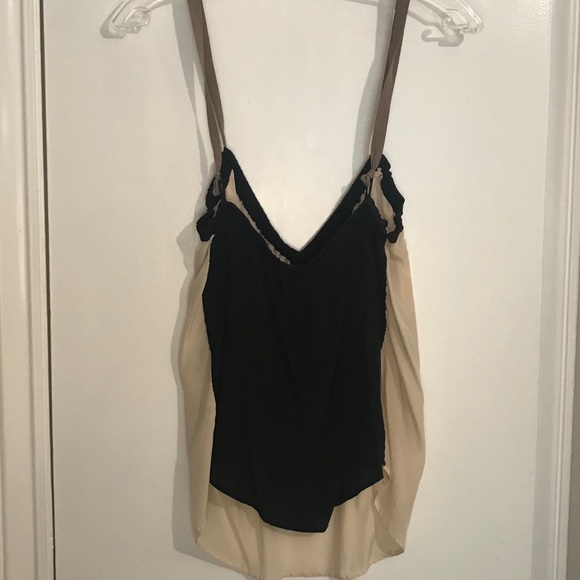 Pomandère black and cream, silk tank - Picture 4 of 7
